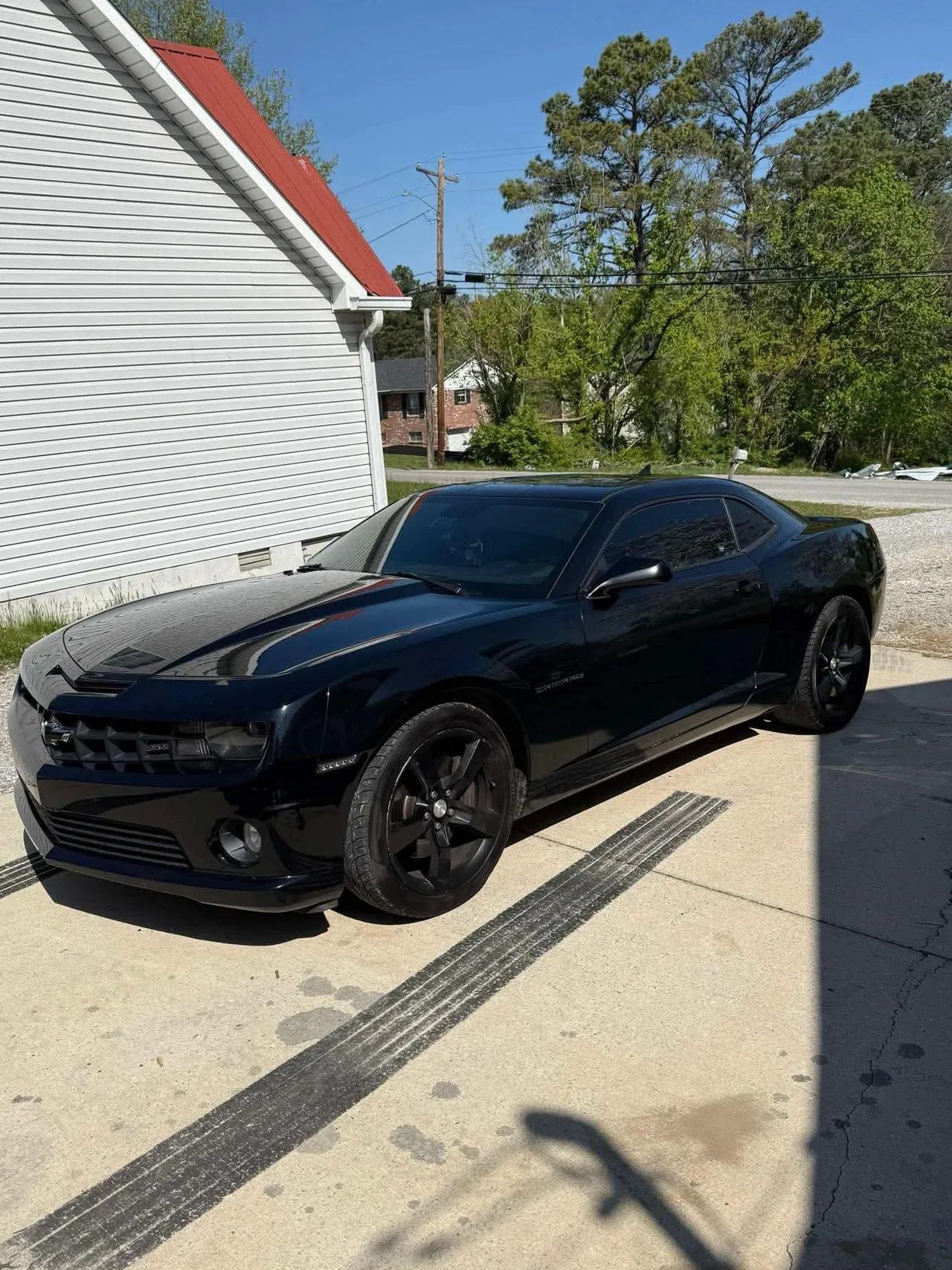 Black Chevrolet Camaro detailed exterior