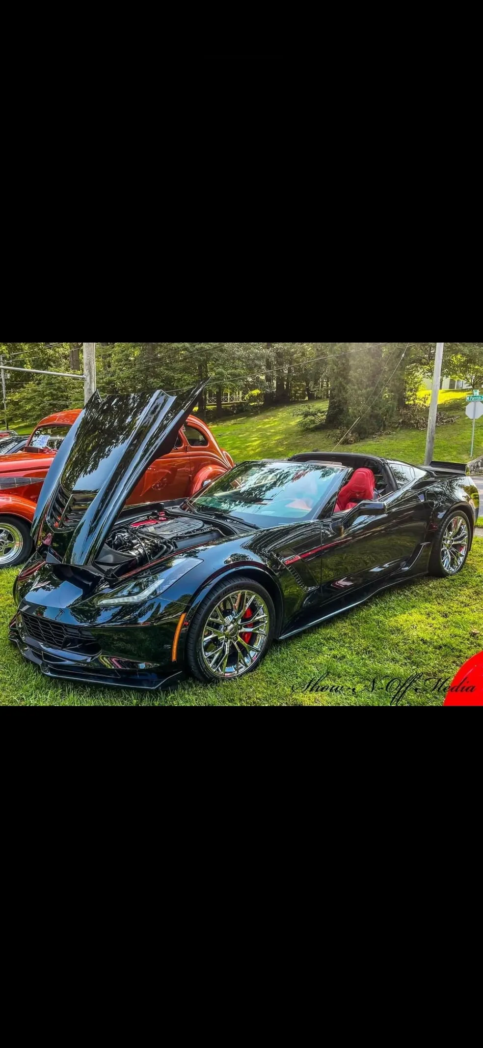 Black Chevrolet Corvette detailed exterior